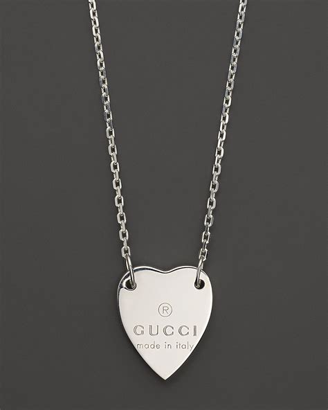 gucci heart necklace dupe|gucci trademark necklace.